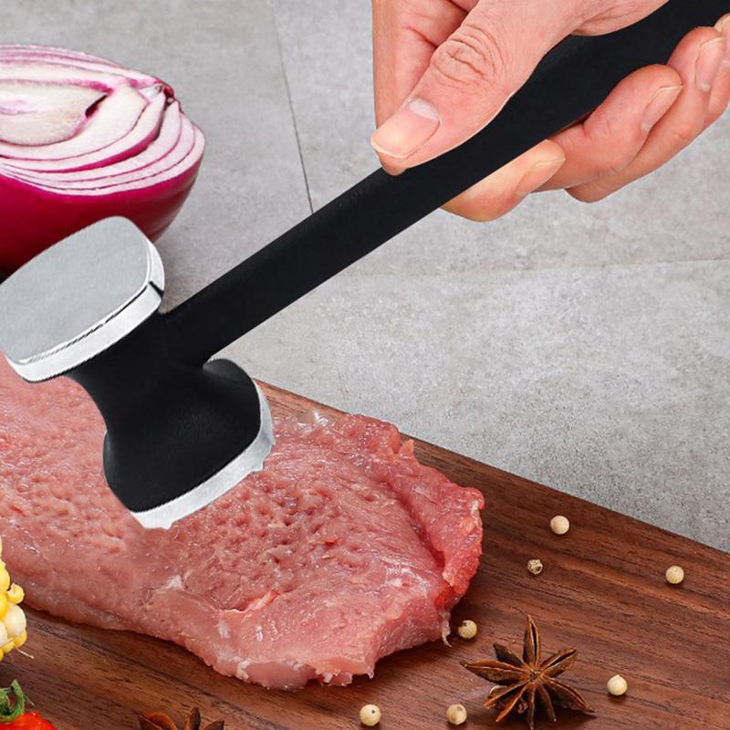 Product Introduction of Steak Hammer Mallet Double-Sided Zinc Alloy Meat Tenderizer Meat Pounder Maximizes Food Flavor Meat Hammer Steak Meat Cooking 20