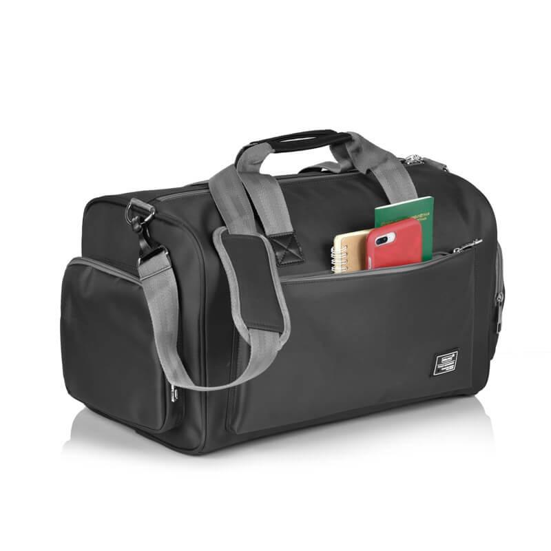 Túi du lịch Mr Vui 114 túi hành lý xách tay có ngăn đựng giày và đồ dơ ( kích thước 45 x 27 x 25 cm) Balo Bag Da Chống Nước Đeo Vai