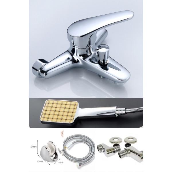 Bộ sen tắm cao cấp nóng lạnh hai chế độ ALAVIAR thân đồng kèm vòi hoa sen tăng áp