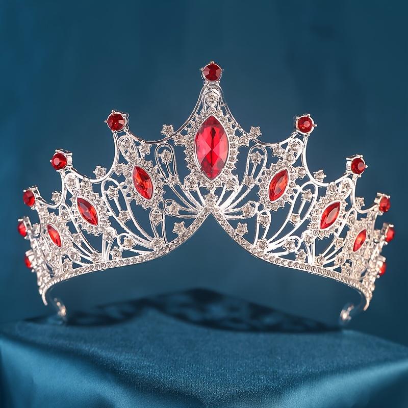 1pc Exquisite Rhinestone Tiara Crown - Elegant Baroque Style Hair Accessories For Women And Girls, Perfect For Wedding Decors, Photography Props, Stage Performance, And Fashion Shows - Durable, Sparkling, And Crystal Design 6