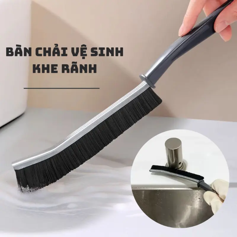 Bàn Chải Vệ Sinh Khe Hở Nhà Tắm, Góc Tường, Vệ Sinh Khe Hẹp Nhỏ Gọn , Tiện Dụng 88453
