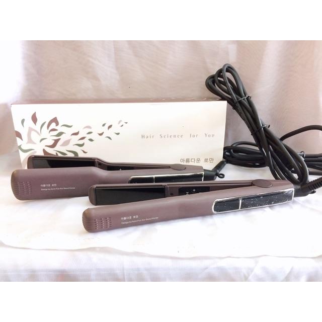 Fun Kor Korea Straightener Flat Iron Hair Straightening Dengan - TikTok ...