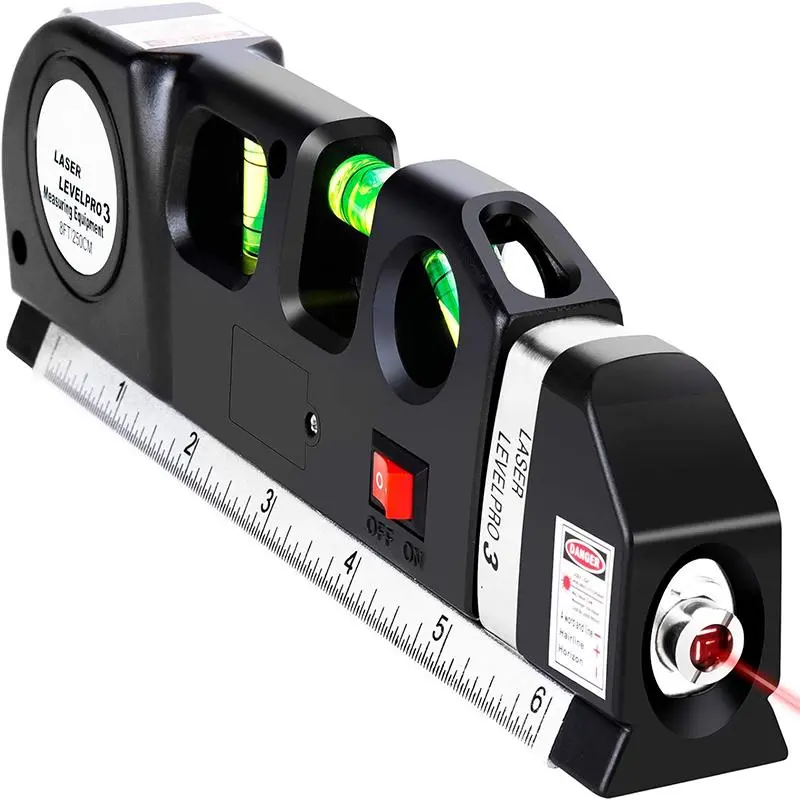 Laser Level, Multipurpose Cross Line Laser Level, Easy To Use Indoor & Outdoor Project Laser Level, Professional Measuring Tool for Home Decor 2