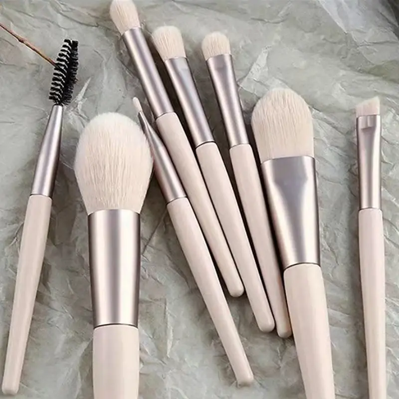 (nube) Set 8 Buah Mini Berus Mekap Kecil dengan Rambut Lembu - TikTok ...