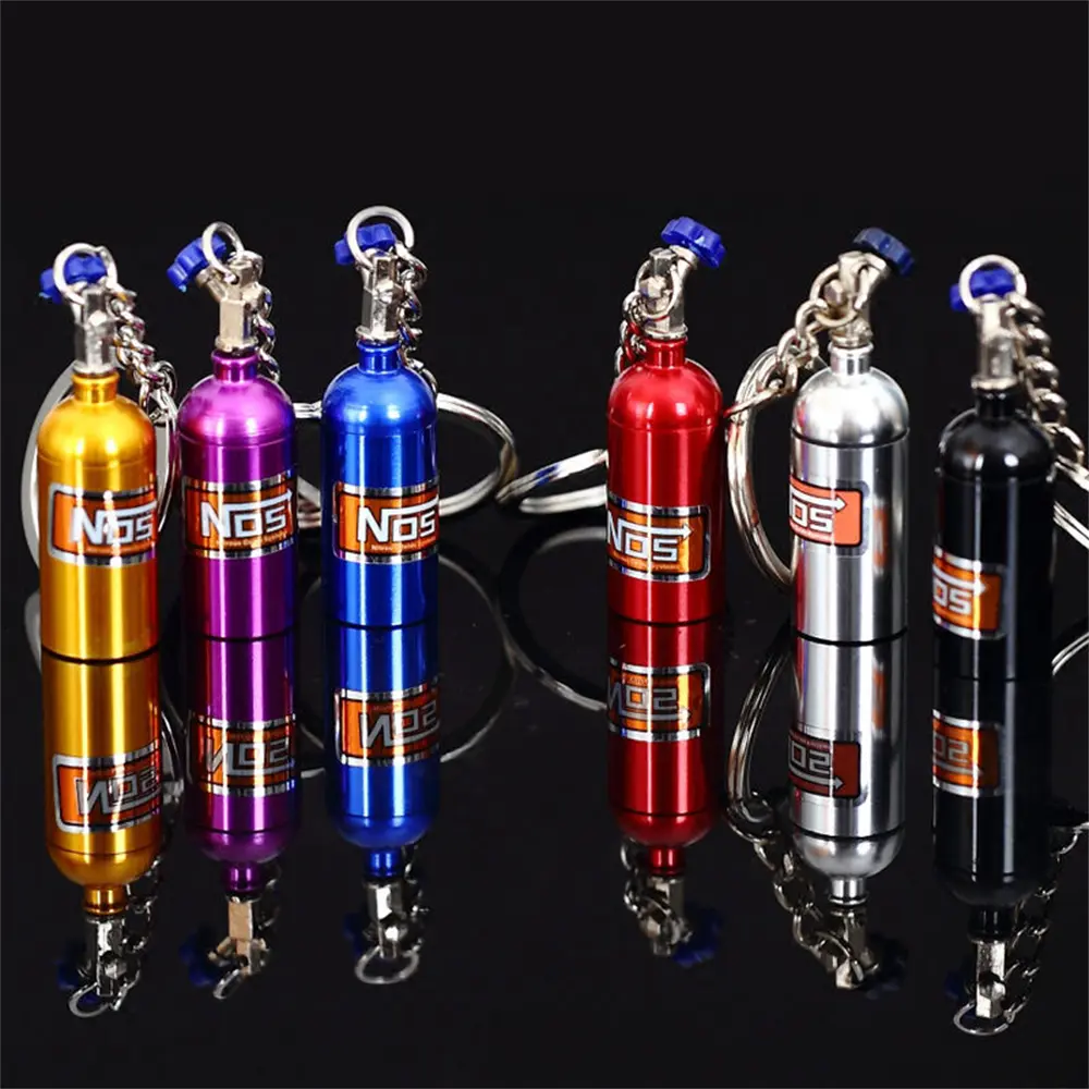 Rantai Kunci Botol Nitrogen, Mini dan Kreatif, 7 Warna Tersedia, Sesuai ...