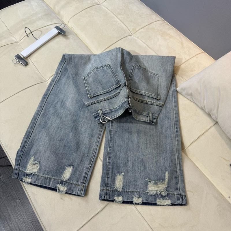 87 92cm Quần Jean Nữ Suông Rộng Rách Lai QC . Jean ko giãn . Ống 27cm . Đủ Size S M L 7095