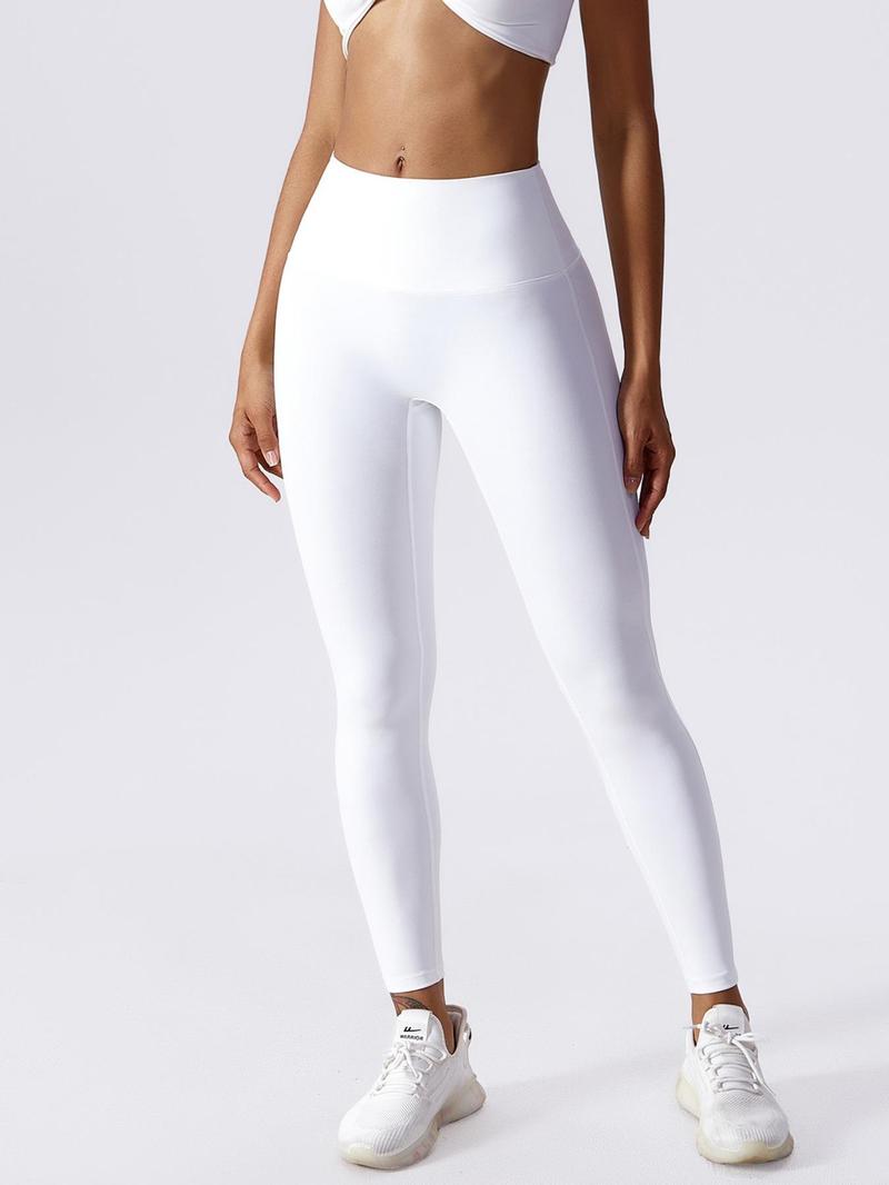 Product Introduction of Women's Solid High Waist Sports Leggings, High Stretch Yoga Leggings, Glam Supersport Leggings, Gym Clothes, Ladies Sportswear for Indoor Outdoor Wear, Tummy Control Tights 11
