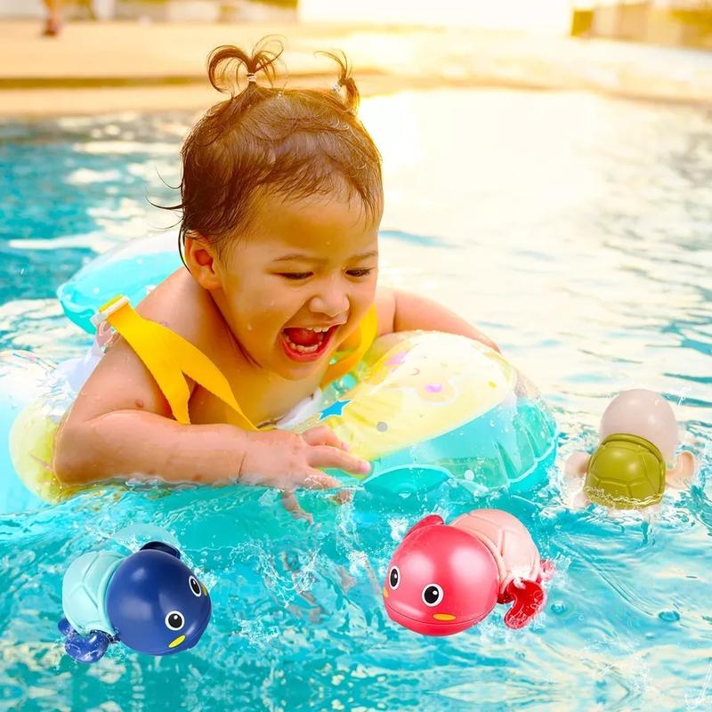Baby Bathroom Bath Shower Clockwork Swimming Children Play Water ...