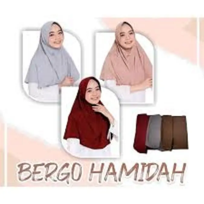 HIJAB BERGO HAMIDAH | KERUDUNG BERGO HAMIDAH JERSEY | JILBAB INSTAN BERG0 JERSEY
