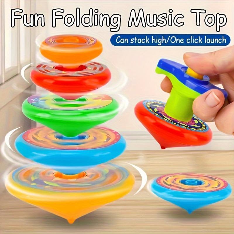 5pcs Colorful Stackable Spinning Tops - Multi-Layer, Interactive ...