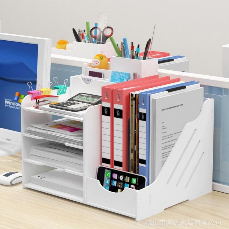  Kệ Văn Phòng Giá Đựng Tài Liệu Hồ Sơ Giấy A4 Chất Liệu Gỗ Nhựa Cao Cấp Chịu Lực Tốt Chống Cong Vênh 