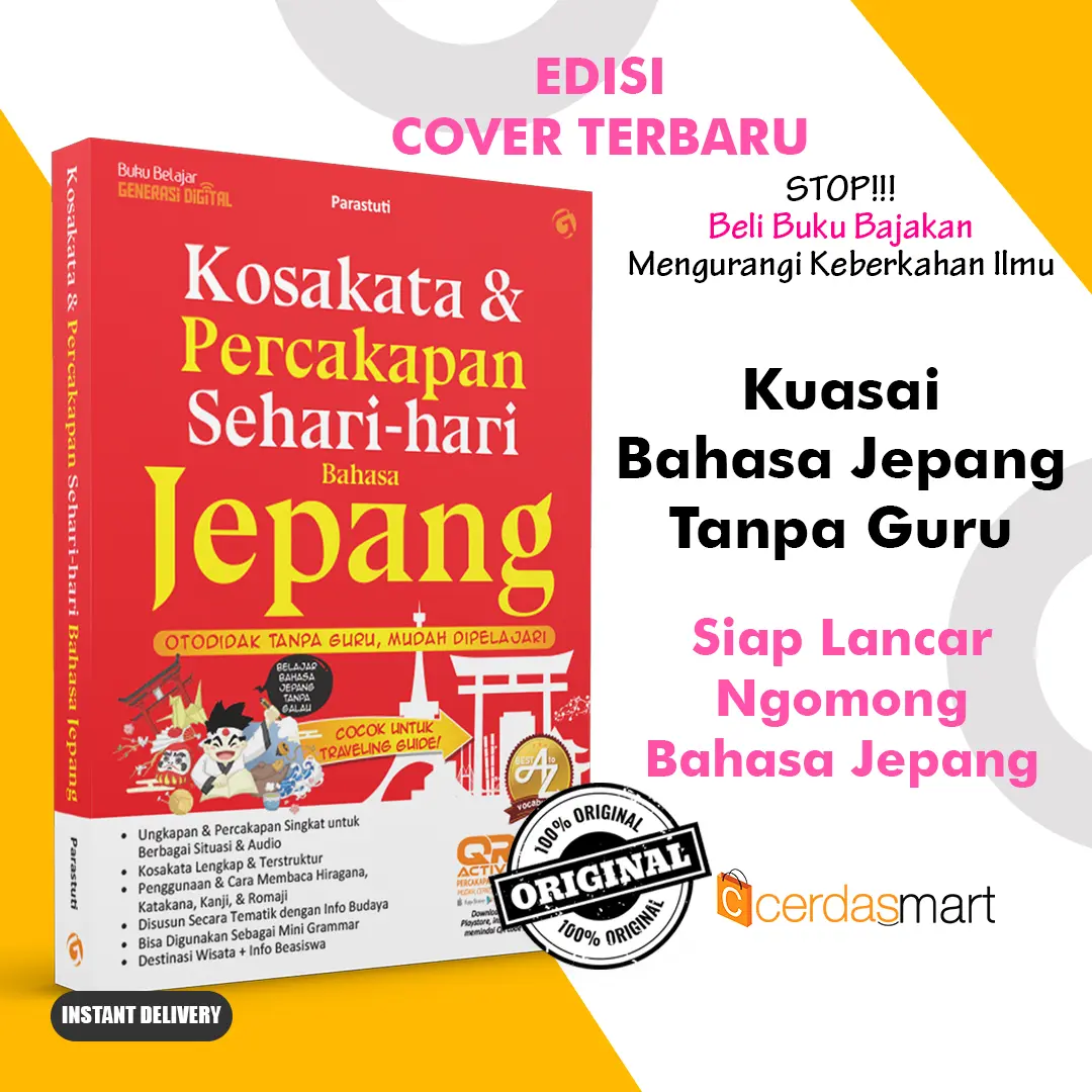 Kosakata Sehari-Hari Percakapan Bahasa Jepang - Buku Belajar Bahasa Jepang