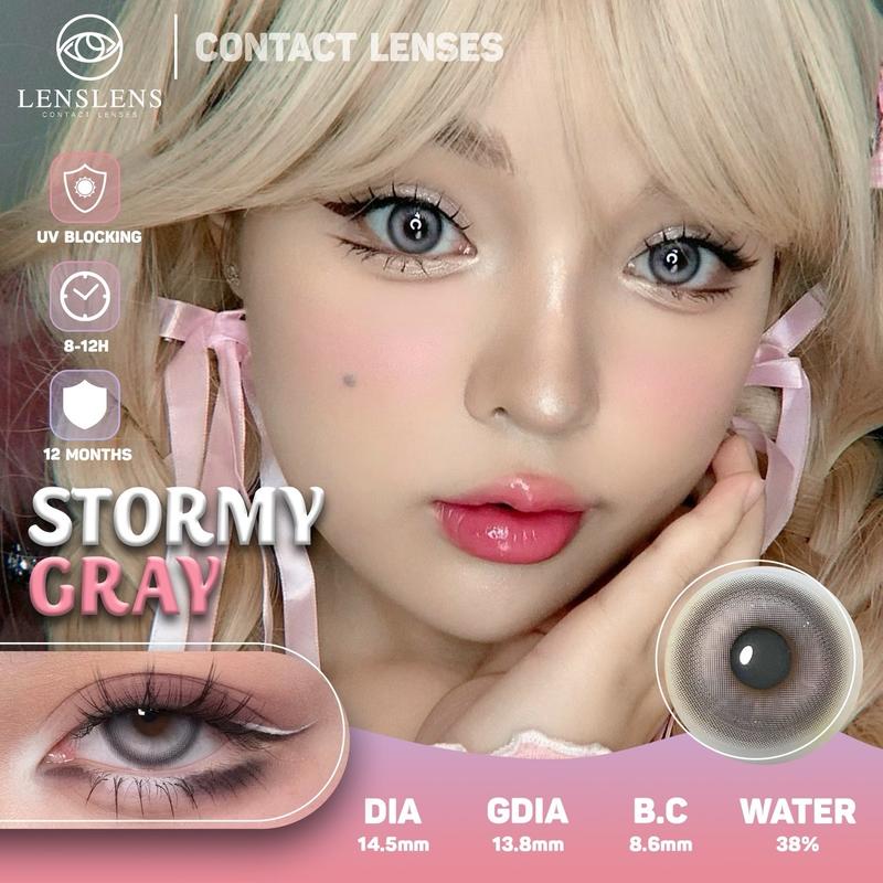 Lens Mắt Kính Áp Tròng Xám Galaxy Stormy Gray 14.5 Vui Lòng Đặt 2 bên mắt