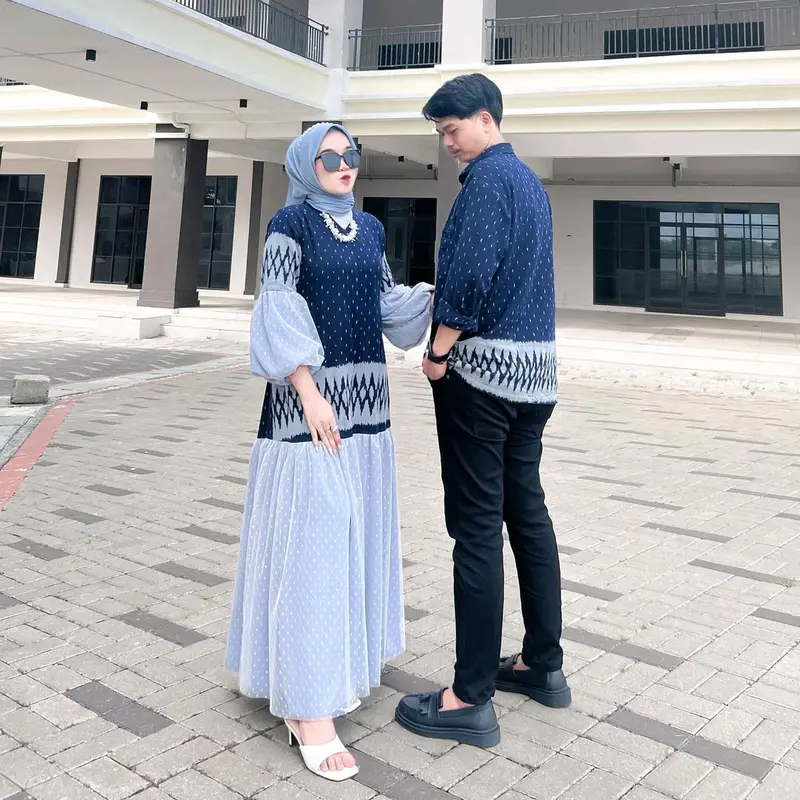 REANA DRESS TENUN NAVY - COUPLE BAJU TENUN 7