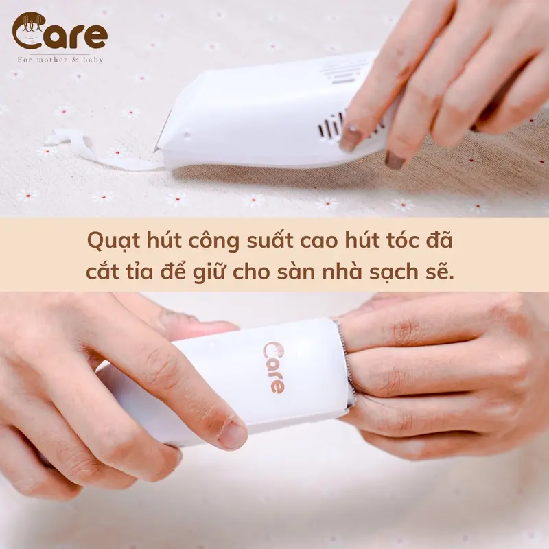 Tông đơ cắt tóc - hút tóc - chống nước cho bé - Loại sạc không dây, lưỡi dao có thể tháo rời, dễ dàng vệ sinh 1