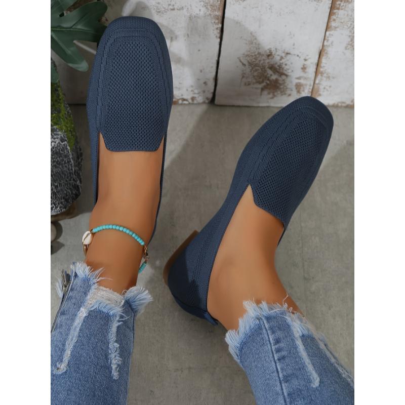 Product Introduction of Women's flat shoes with one strap, breathable square head large size wide foot shoes, casual and light walking shoes for all seasons 31