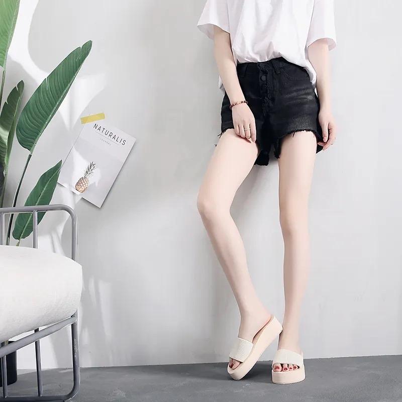 RR sandal wedges slop/kokop simpel sandal wedges wanita terbaru 2023 1
