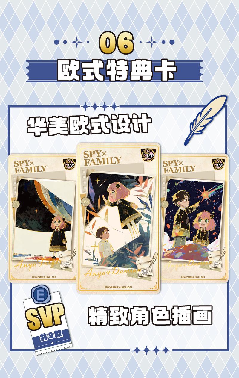 Product Introduction of SPY X FAMILY Anime Cute Cards collection Card 8
