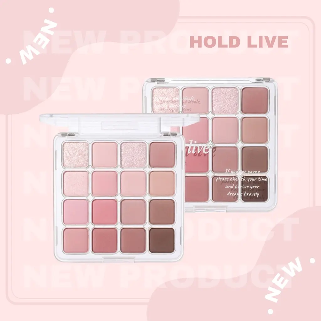 [HOLD LIVE] Bảng mắt 16 ô Hold Live Sunset Magic lấp lánh ánh nhũ lì HL716