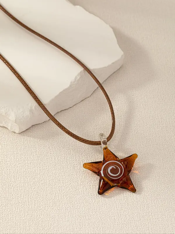 Women's Star Decor Pendant Necklace, Elegant All-match Jewelry for Girls Gift, Female Classic Fashion Accessories for Daily Wear 2