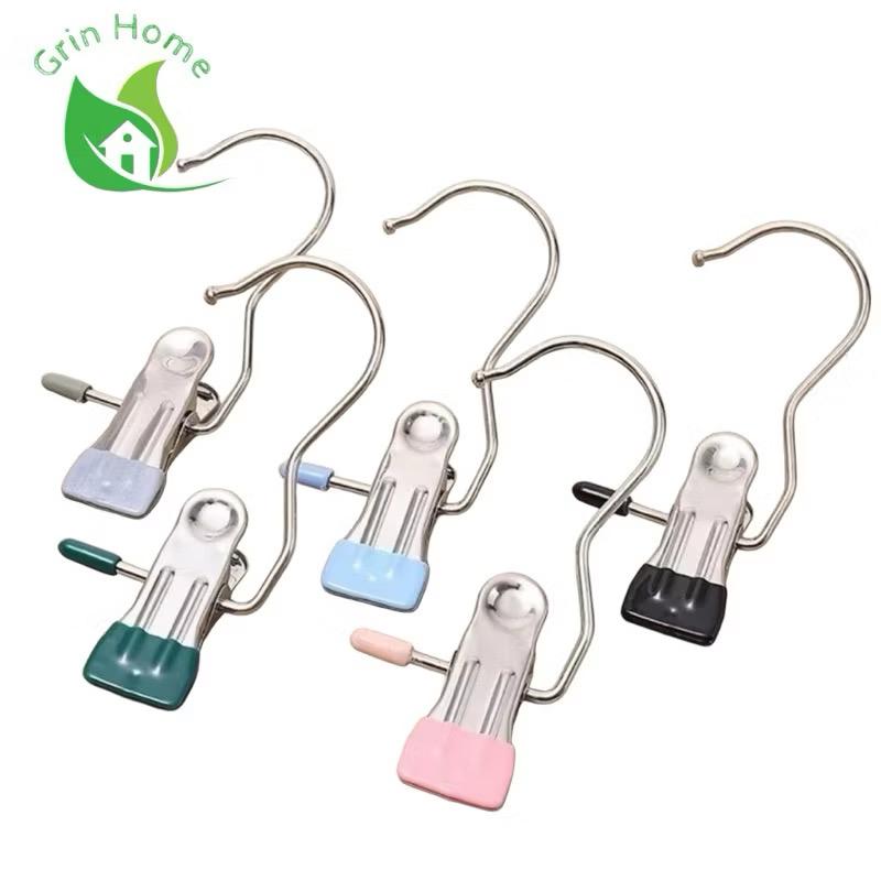 Product Introduction of ￼Móc Kẹp Đơn Đa Năng Chất Liệu Thép Không Gỉ Có Đầu Bọc Silicon Chống Tuột,Móc Treo Quần Áo. 1