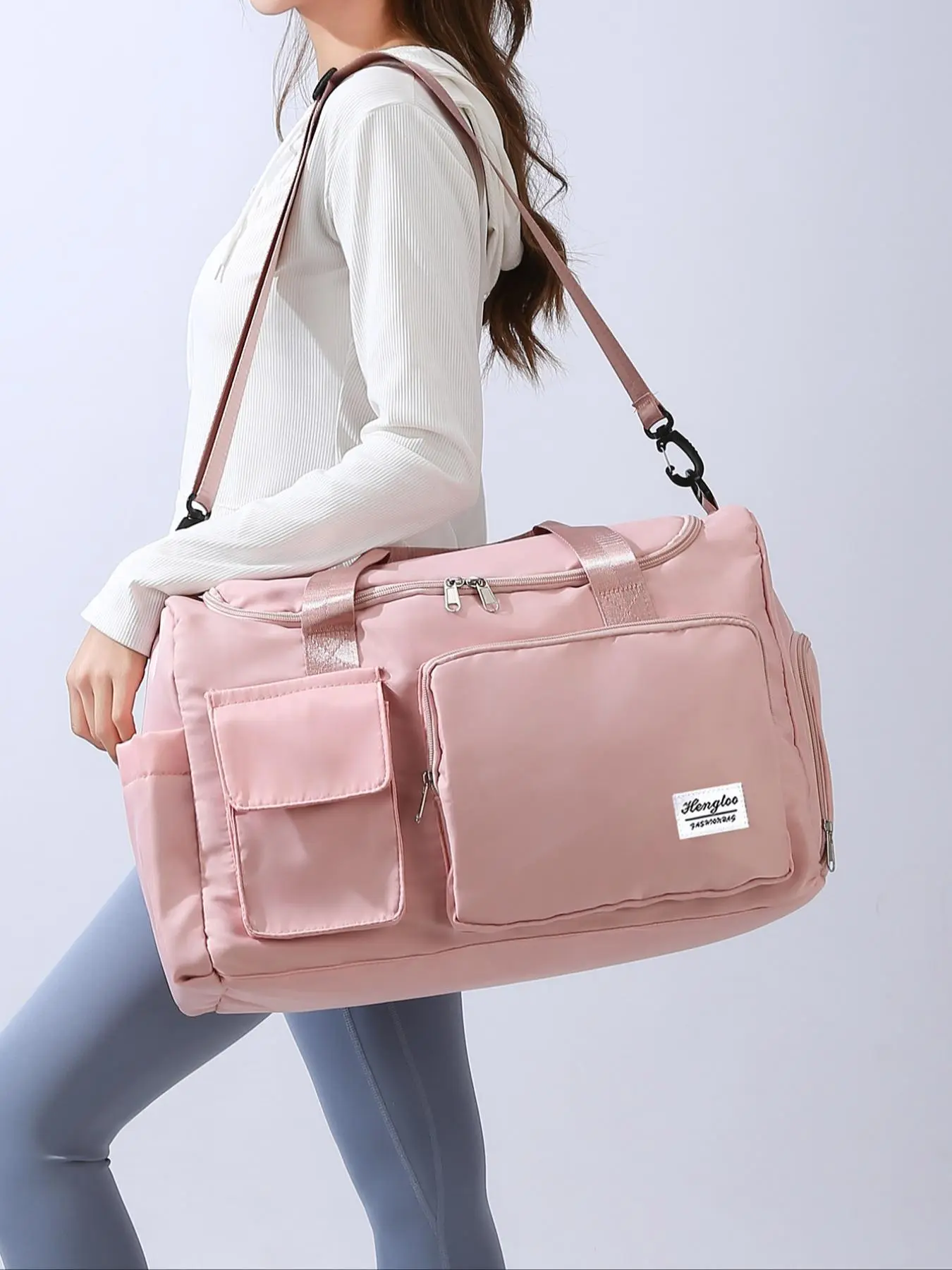 2025 Summer Women's Large Capacity Back To School Travel Lux Bag,  Traveling Essentials, Affordable Luxury Bags Patch Zipper Pocket Travel Essentials for Outdoor, Lightweight Travel Crossbody Bag for Gym Trips, Gifts for Mom Travel Bag
