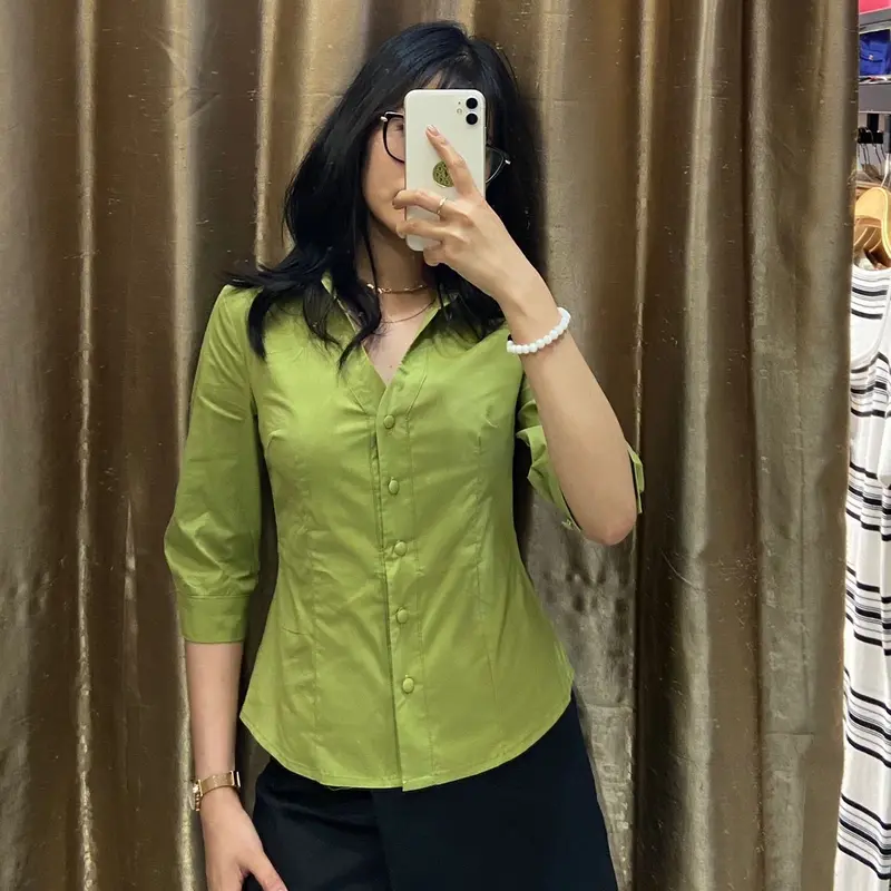 Kemeja Pendek 3/4 Slim Fit Big Mango 4