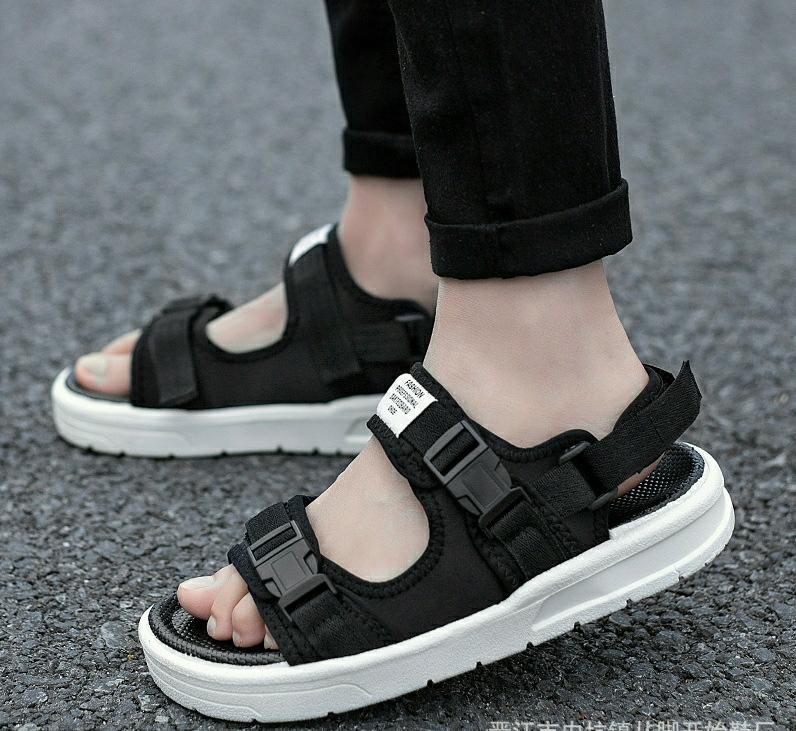 Dép xăng đan Đế Bằng ,  Sandal học sinh nam nữ 2 quai thông thoáng đầm chân siêu êm Dp03 DéP