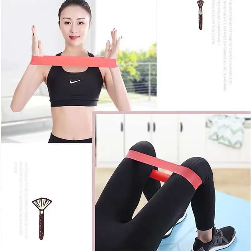 Set 5 dây kháng lực miniband, dây tập đàn hồi, tập cơ ngực, cơ mông, cơ đùi, cơ tay 6