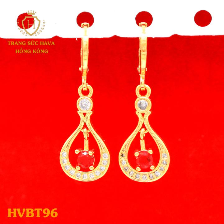 Bông Tai Nữ Xi Mạ 24k, Khuyên Tai Trẻ Trung - Trang Sức Hava Hong Kong - HVBT96 2