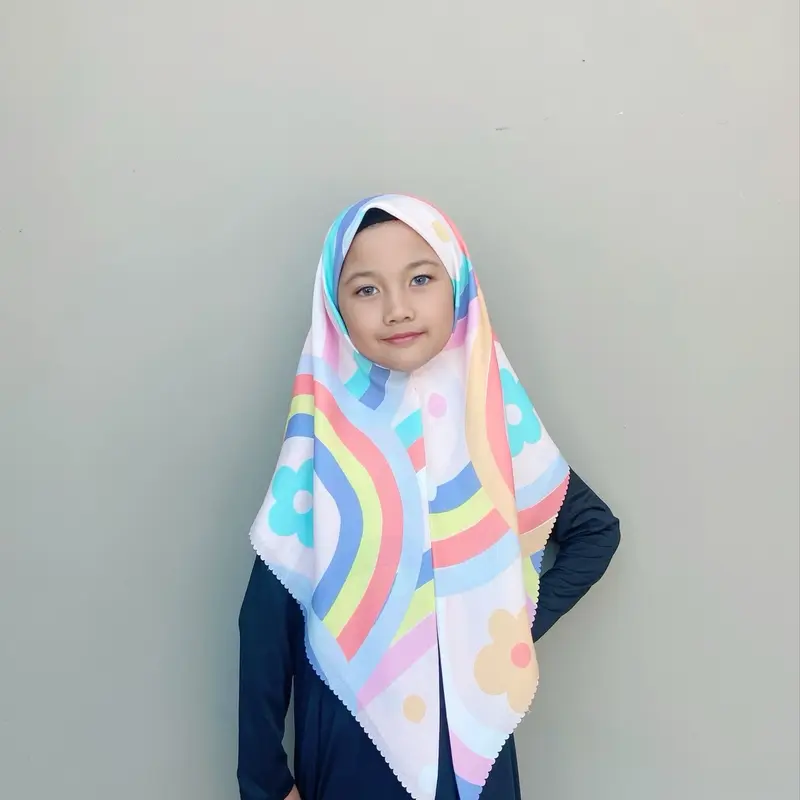VOAL PRINTING INSTANT ALL MOTIF PART III / HIJAB INSTAN ANAK / KERUDUNG ANAK Muslim 8