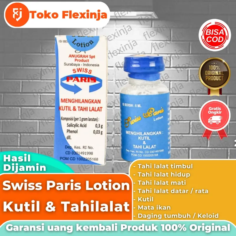 Swiss Paris Lotion untuk Menghilangkan Tahi Lalat, Kutil, dan Keloid 0
