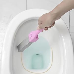 Cepillo para Inodoro de Piedra Pómez para Limpieza Pesada, Mango Duradero con Almohadilla de Fregado para Eliminación Efectiva de Manchas en Baños y Cocinas