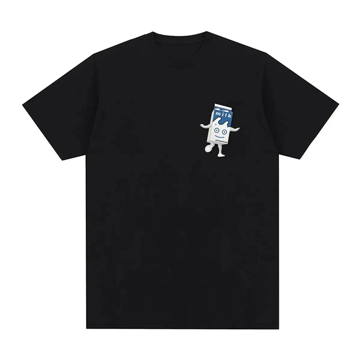 【100 bông - chọn số sân theo trọng lượng cơ thể】New Tee Tshirt Tops Round Collar style anime clothes tshirtgraphic t shirts Milk Vintage T-shirt Coffee and Cotton Men T shirt