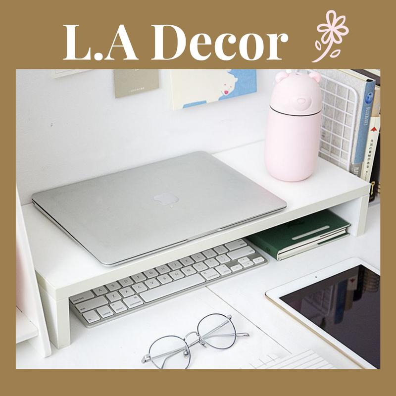  KỆ ĐA NĂNG ĐỂ BÀN DECOR - KỆ ĐỂ MÁY VI TÍNH LAPTOP BẰNG GỖ 