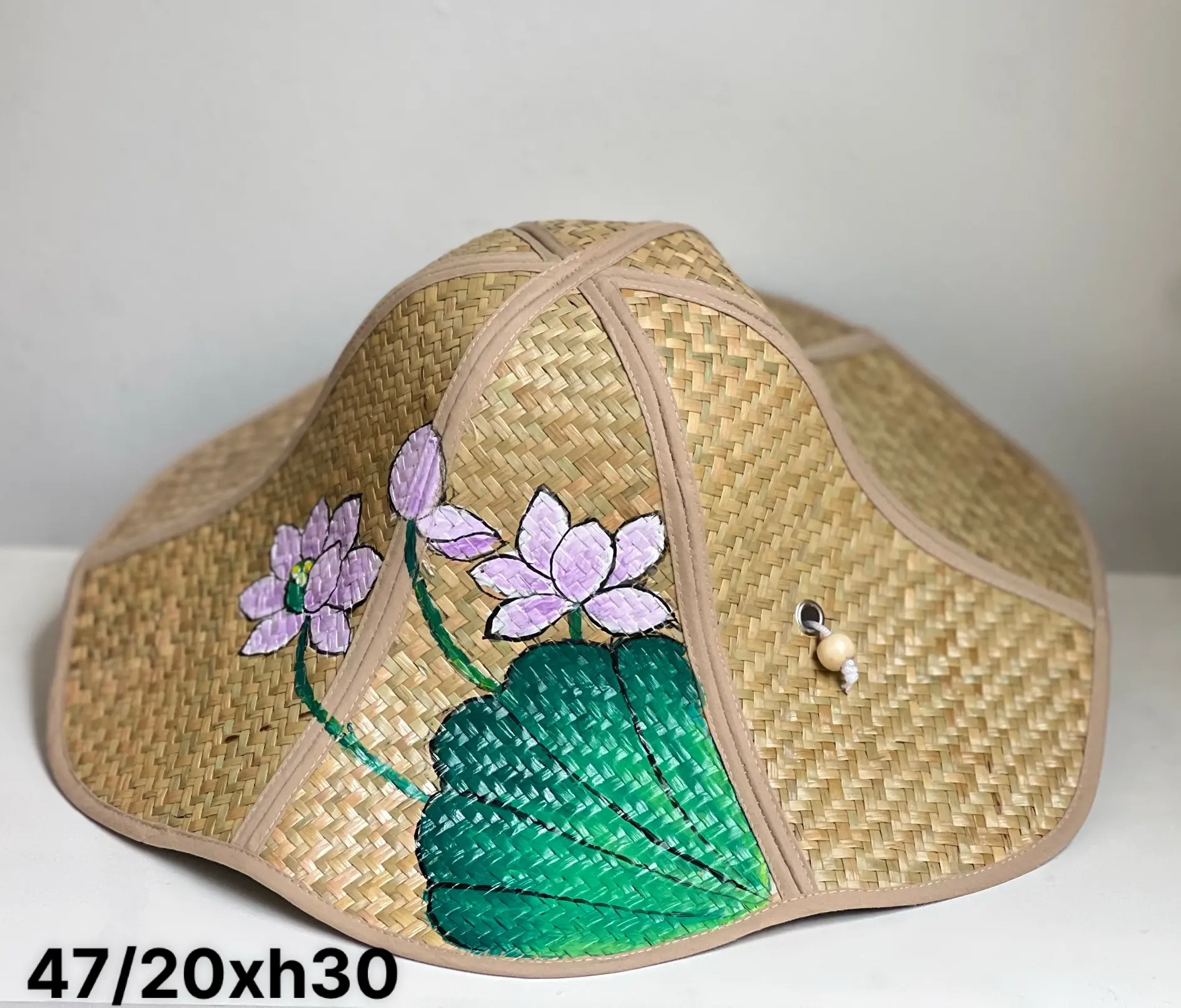 Nón đệm xếp phù hợp khi đi biển có thể gấp gọn, tiện lợi, không mất diện tích size 47/20xh30 cm