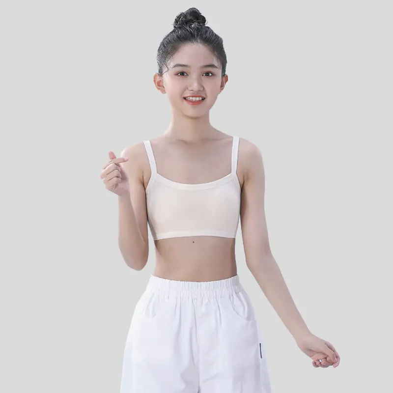 Áo Ngực Áo Ống Ngực Cho Bé Gái, Thiếu Niên, Trẻ Em, Học Sinh, Loại Vest, Mỏng Và Thoáng Khí, Đồ Lót Cotton Thoải Mái, Thích Hợp Cho Mùa Hè 6