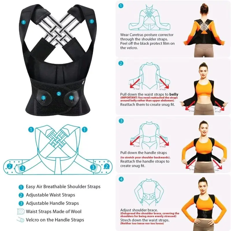 (PENEGAK PUNGGUNG) Korset penyangga punggung bungkuk jadi tegak / Posture corrector belt 5