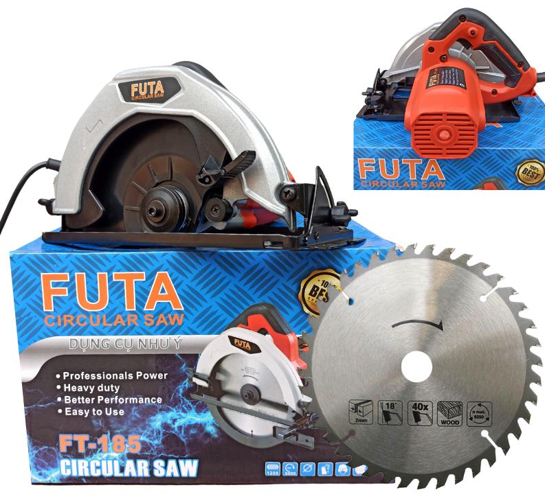 Máy Cưa Gỗ Cầm Tay FUTA Lưỡi Cắt 185mm Công Suất 1200W - Máy Cưa Đĩa Tròn Lưỡi Cắt 1 Tấc 8, Máy Cắt Sắt, Máy Cắt Gỗ Cắt Gạch