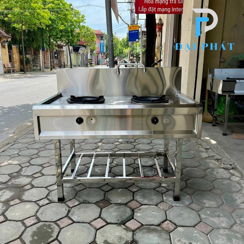 Bếp gas công nghiệp 2 họng đốt 2