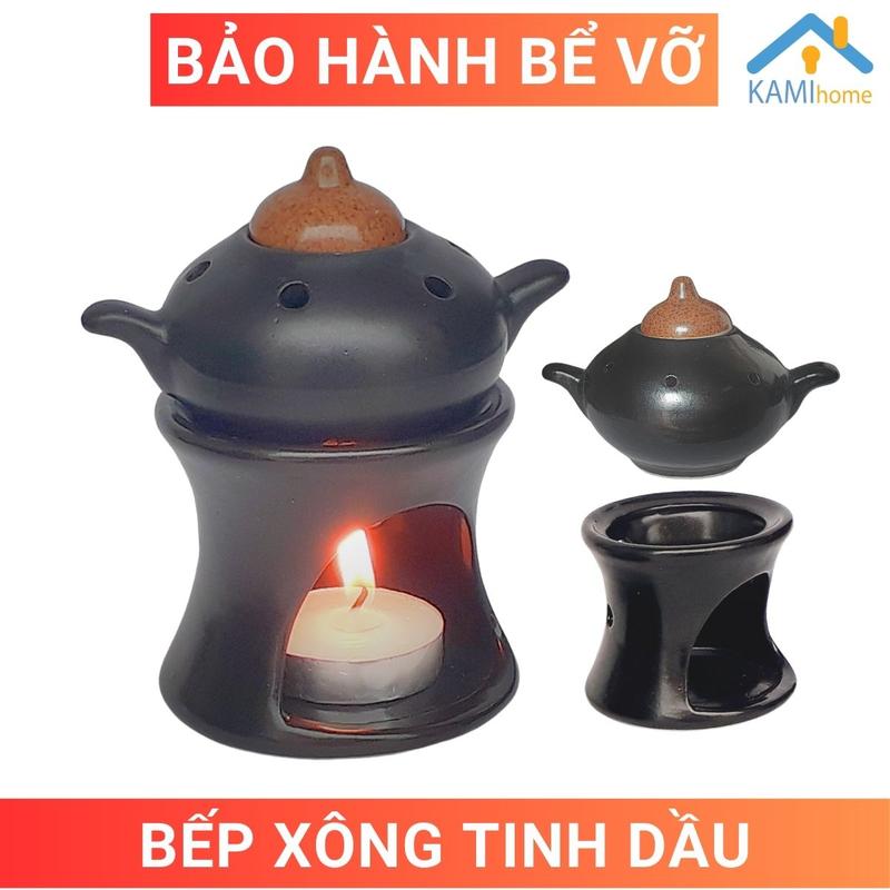 Đèn xông tinh dầu đốt nến thơm phòng đuổi muỗi dạng Bếp và mẫu khác gốm sứ Bát Tràng Hà Nội mã 25004
