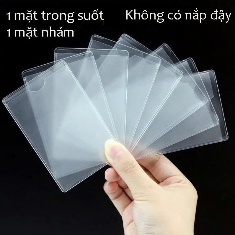 Sỉ 50-100 túi đựng thẻ căn cước công dân, bằng lái xe, ATM, (KHÔNG NẮP) túi trong suốt bảo quản tốt TẾT-SMAX