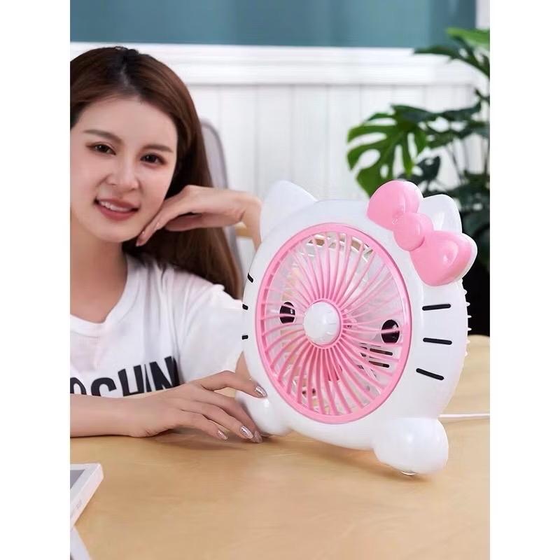 Quạt để bàn văn phòng, để giường cho trẻ em hình thú cắm điện. Quạt mini bền đẹp 3