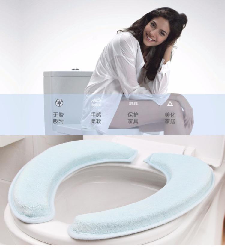 Product Introduction of Japanese Style Universal Toilet Seat Cushion Thickened Memory Foam Adhesive Thickened Toilet Seat Cover Static Washable 1
