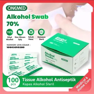 Alkohol swab onemed tissue antiseptik kapas alcohol