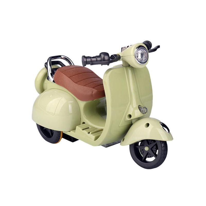Product Introduction of [Size:4.9x7.5x3.7in]MotorcycleToy Palm-Sized Electric Bike Q6S9 rotates 360 degrees. Noise and light Cannot be ridden 18