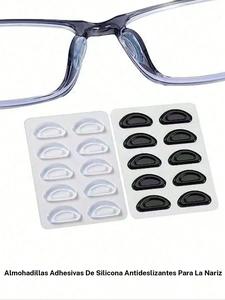 Almohadillas para la nariz de silicona antideslizantes, accesorios para gafes cómodos para todo tipo de lentes, diseño duradero y ligero
