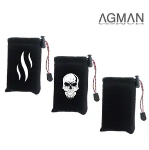 AGMAN Pouch Penyimpanan Serbaguna Bahan  Fleece Tali Serut