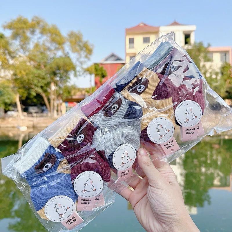 Set 10 đôi tất len mềm mịn cho bé sơ sinh- 3 tháng ( hình có thể thay đổi ạ) 8