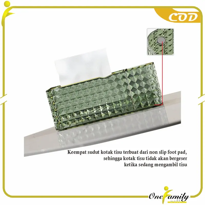 [COD] OFM C969 Tempat Penyimpanan Tisu Serbaguna Diamond ada 2 Slot Remote 4